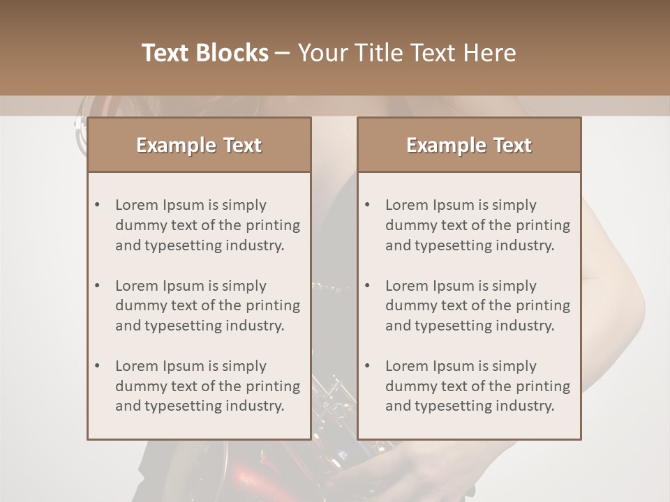 Lady Perform Blondie PowerPoint Template