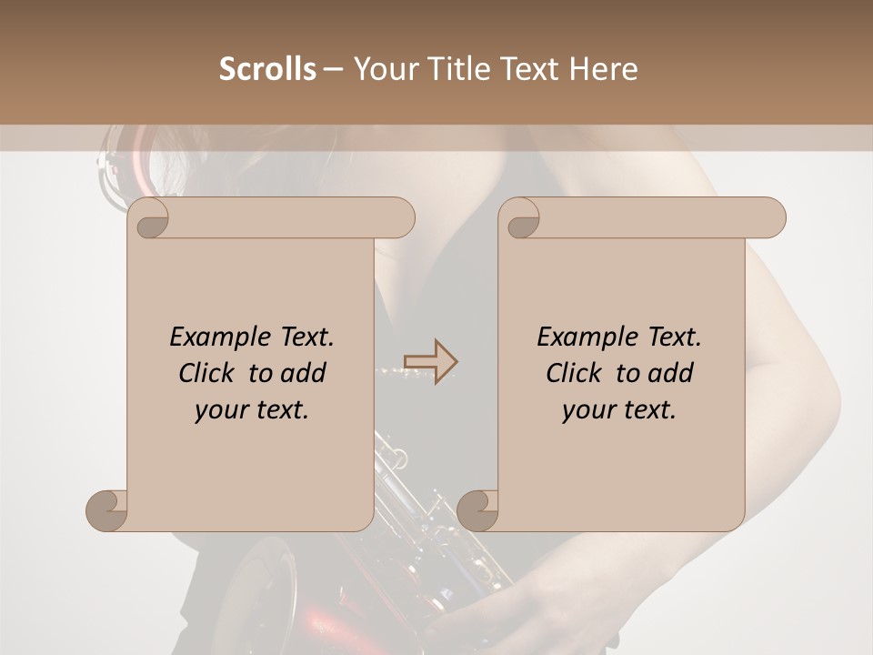 Lady Perform Blondie PowerPoint Template