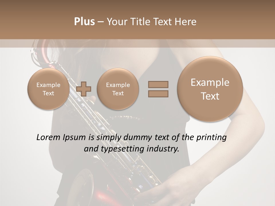 Lady Perform Blondie PowerPoint Template