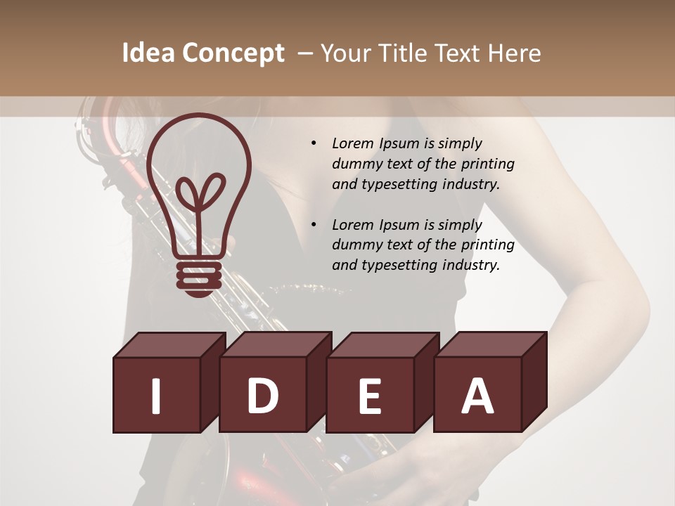 Lady Perform Blondie PowerPoint Template