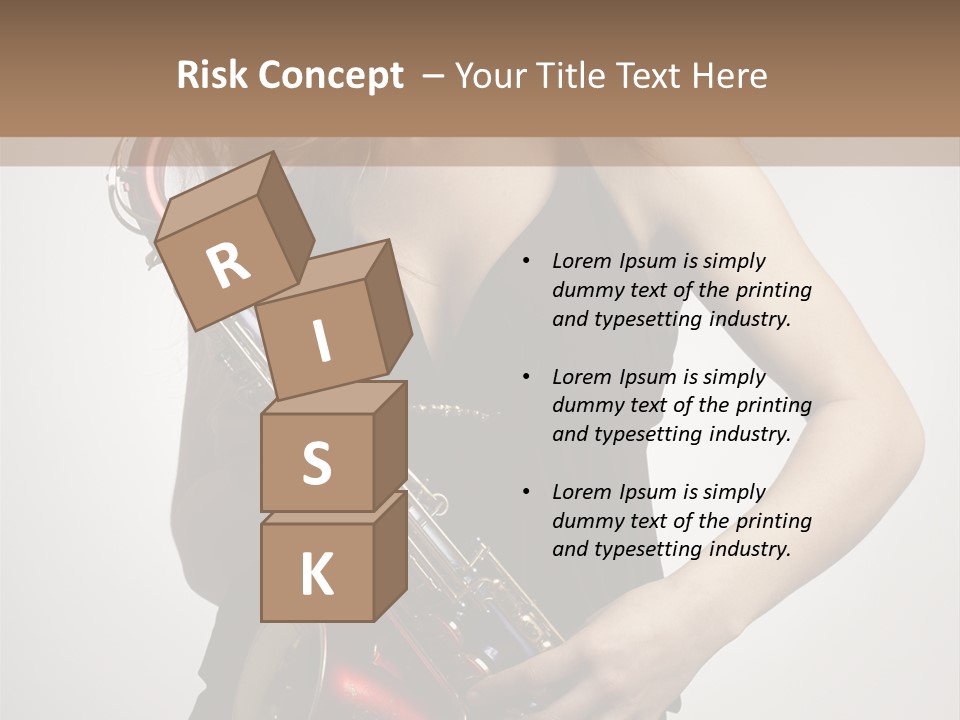 Lady Perform Blondie PowerPoint Template