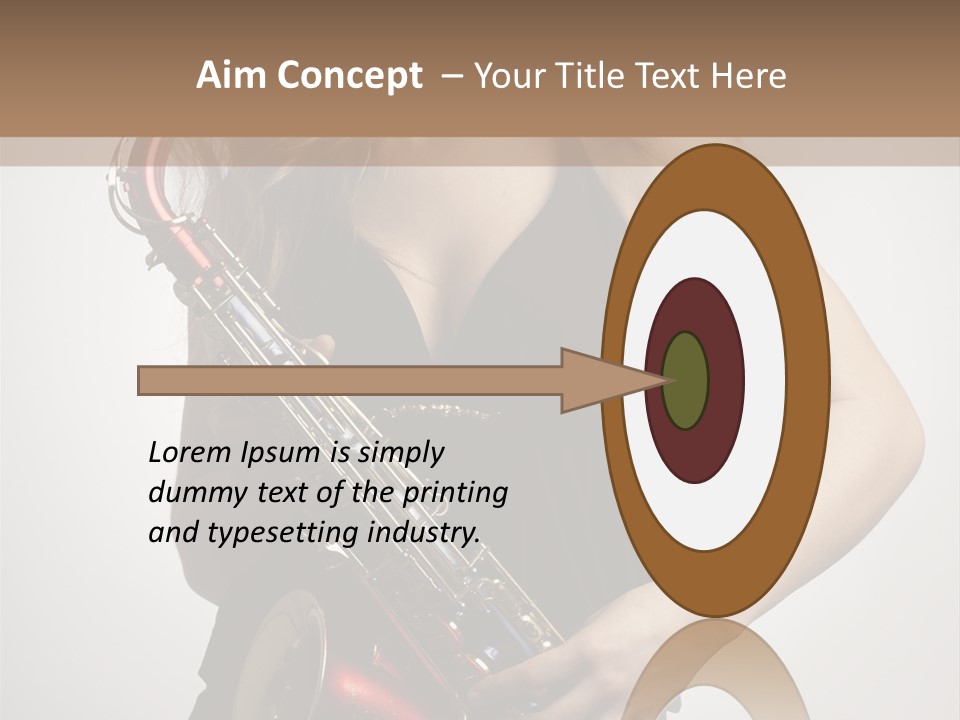 Lady Perform Blondie PowerPoint Template