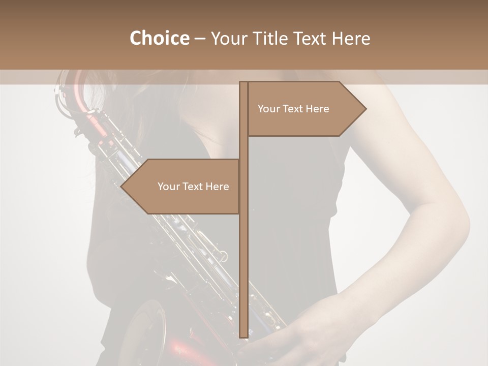 Lady Perform Blondie PowerPoint Template
