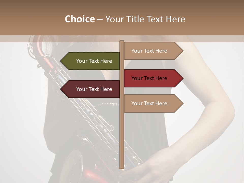 Lady Perform Blondie PowerPoint Template