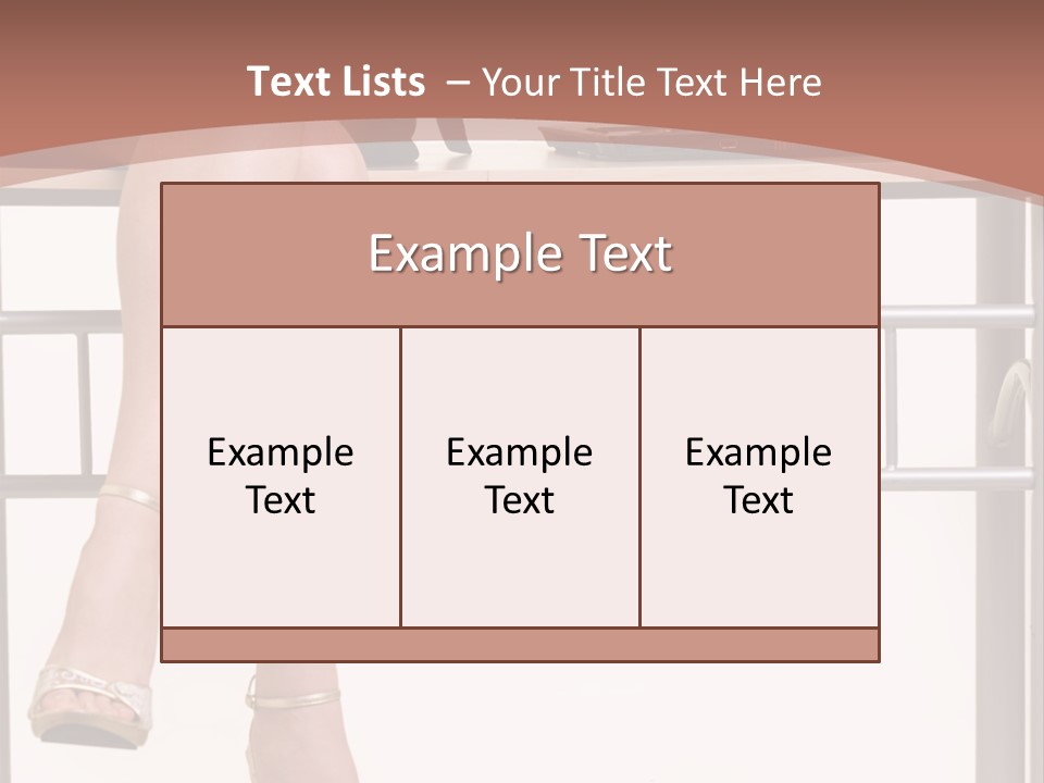 A Woman Sitting On A Desk Using A Laptop Computer PowerPoint Template