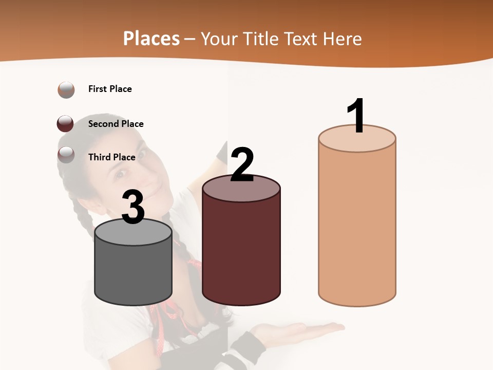 Bavarian Girl Waitress PowerPoint Template