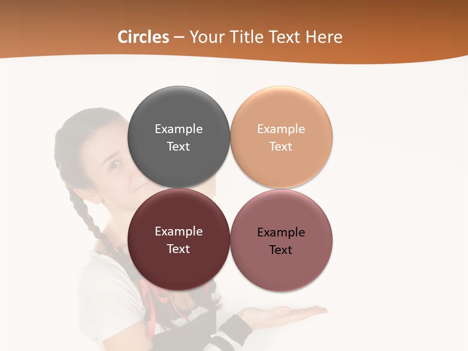 Bavarian Girl Waitress PowerPoint Template