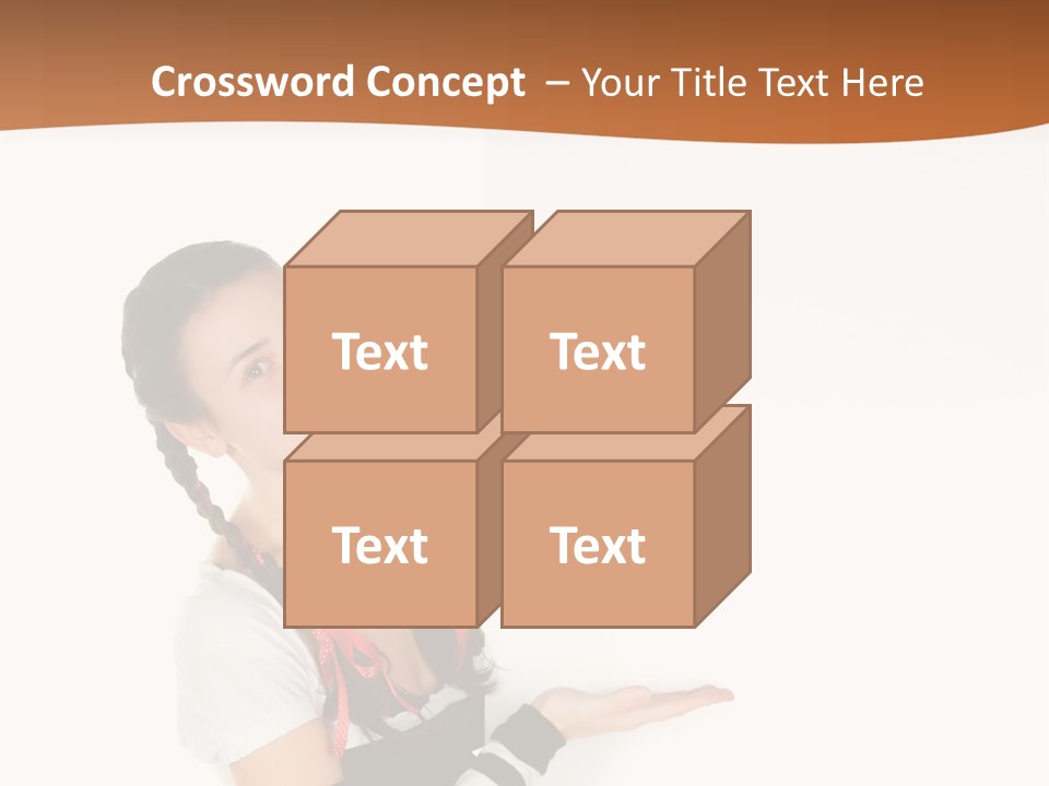 Bavarian Girl Waitress PowerPoint Template