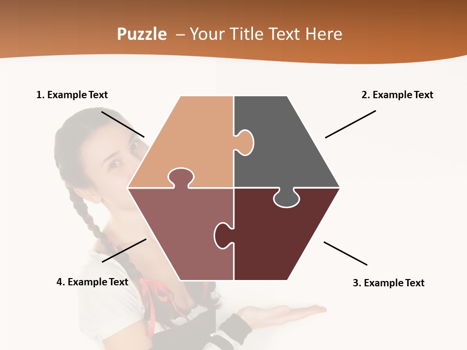 Bavarian Girl Waitress PowerPoint Template