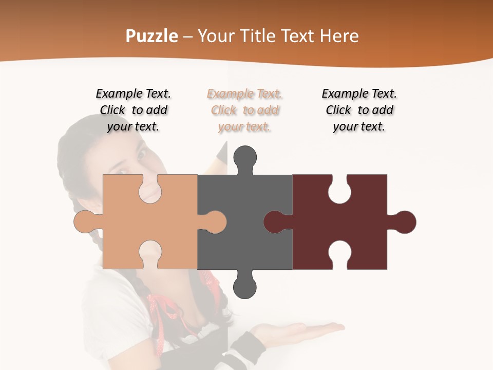 Bavarian Girl Waitress PowerPoint Template