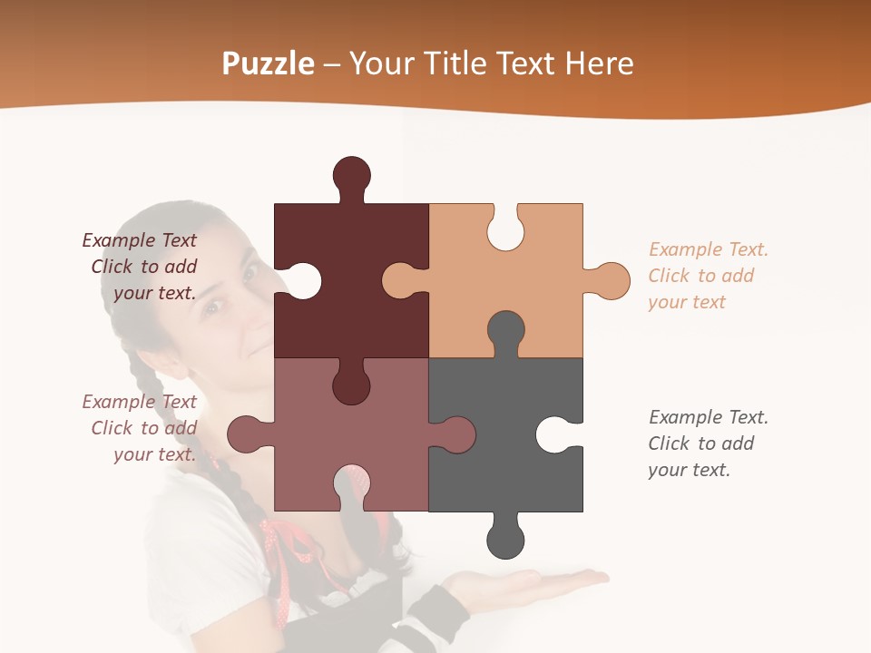 Bavarian Girl Waitress PowerPoint Template