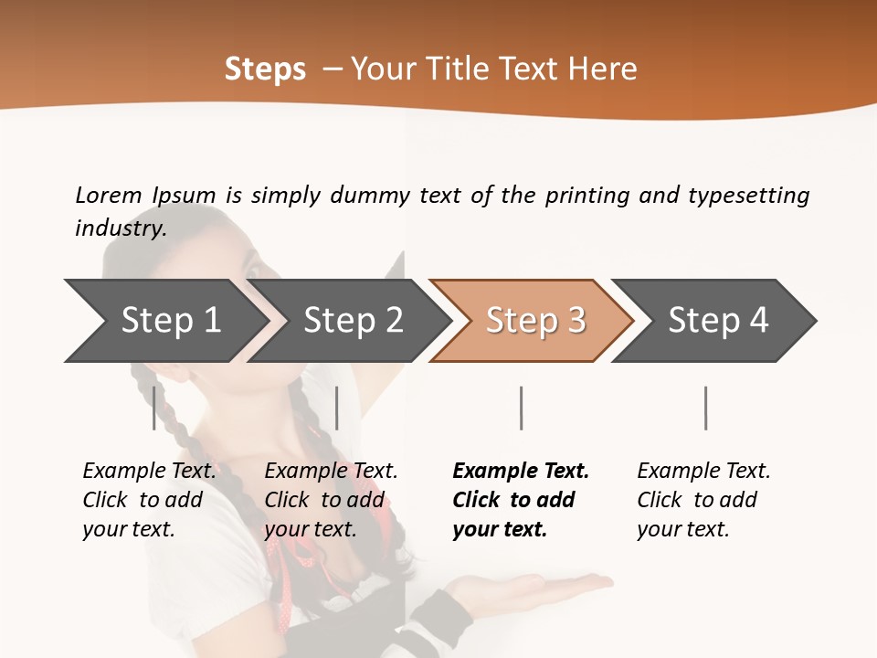 Bavarian Girl Waitress PowerPoint Template