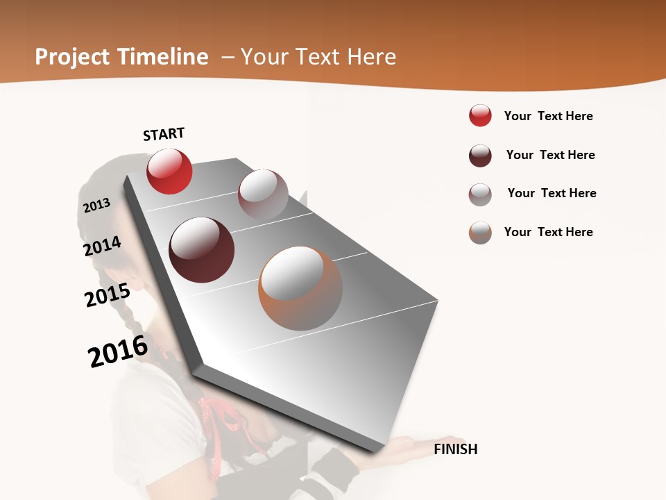 Bavarian Girl Waitress PowerPoint Template