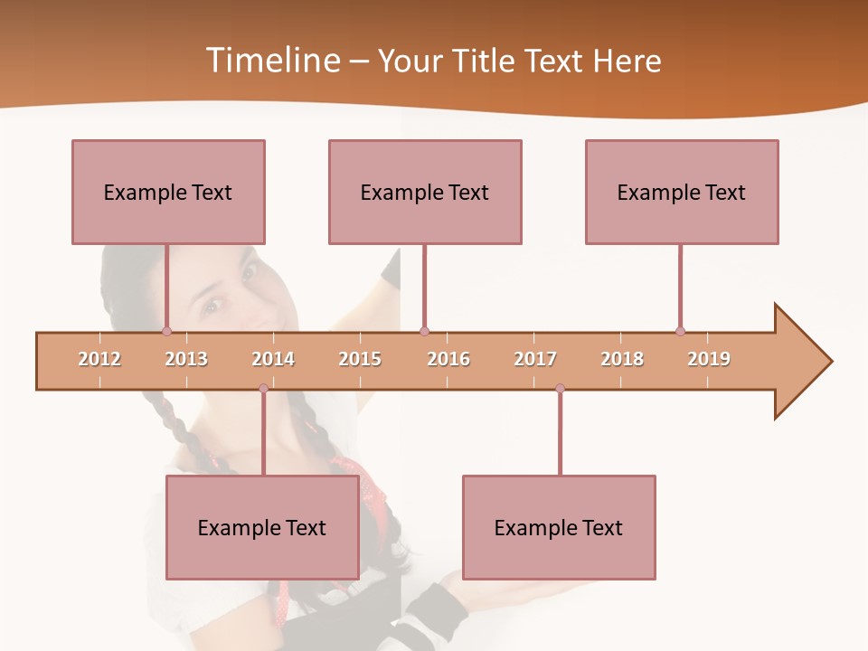 Bavarian Girl Waitress PowerPoint Template