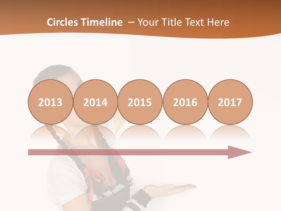 Bavarian Girl Waitress PowerPoint Template