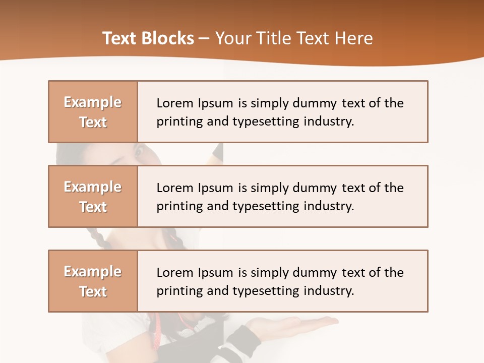 Bavarian Girl Waitress PowerPoint Template