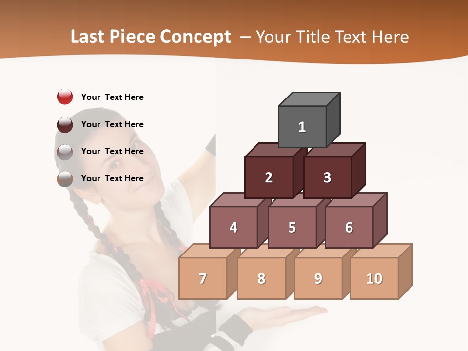 Bavarian Girl Waitress PowerPoint Template