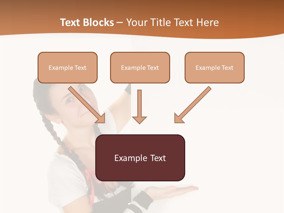 Bavarian Girl Waitress PowerPoint Template