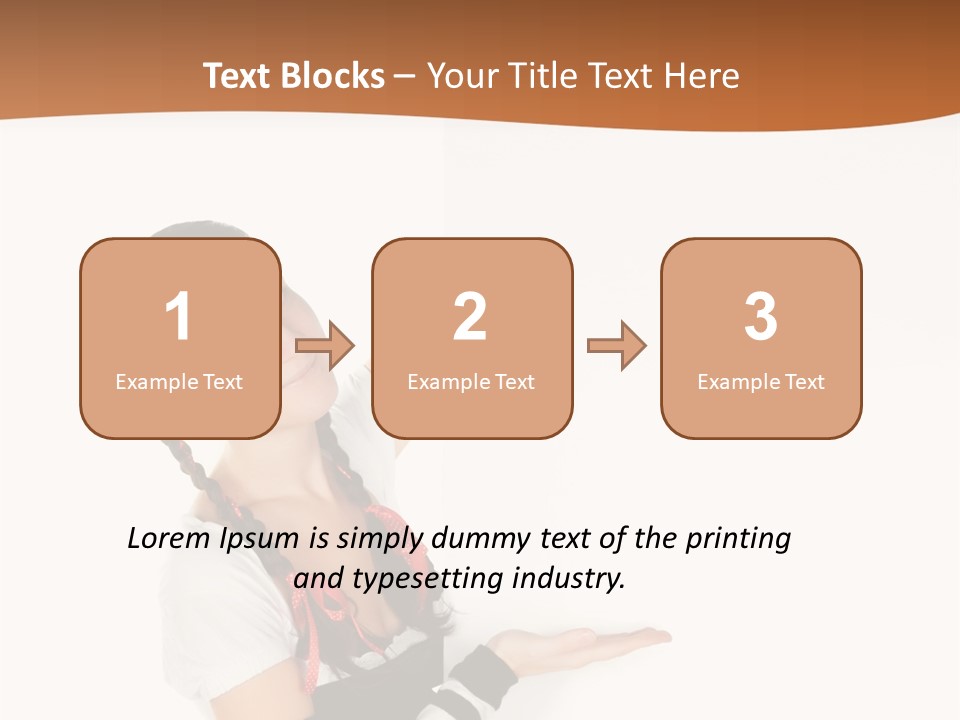 Bavarian Girl Waitress PowerPoint Template