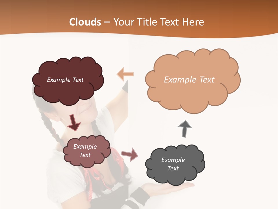 Bavarian Girl Waitress PowerPoint Template