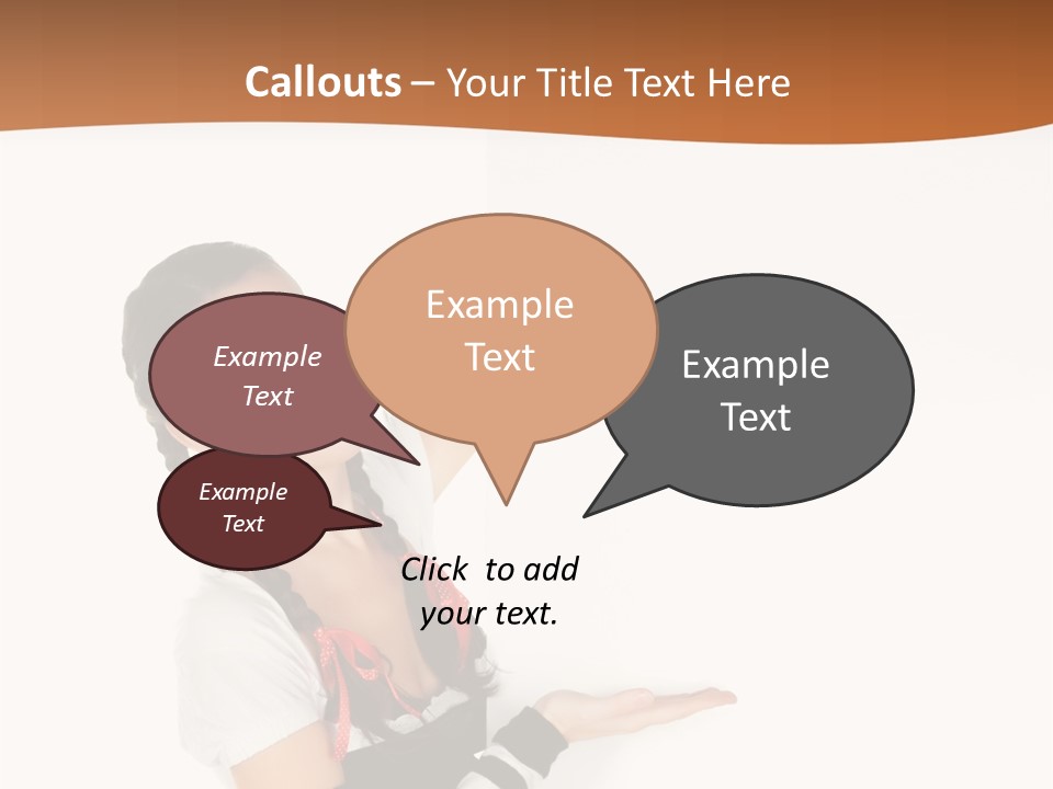 Bavarian Girl Waitress PowerPoint Template