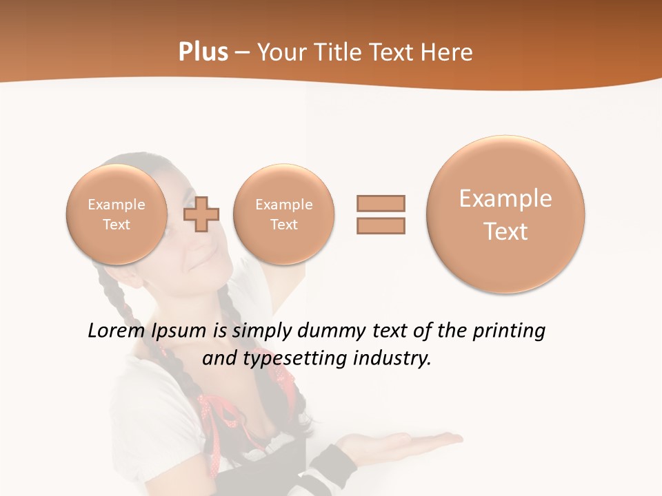 Bavarian Girl Waitress PowerPoint Template