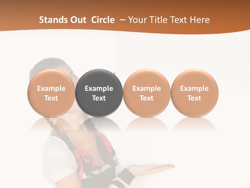 Bavarian Girl Waitress PowerPoint Template