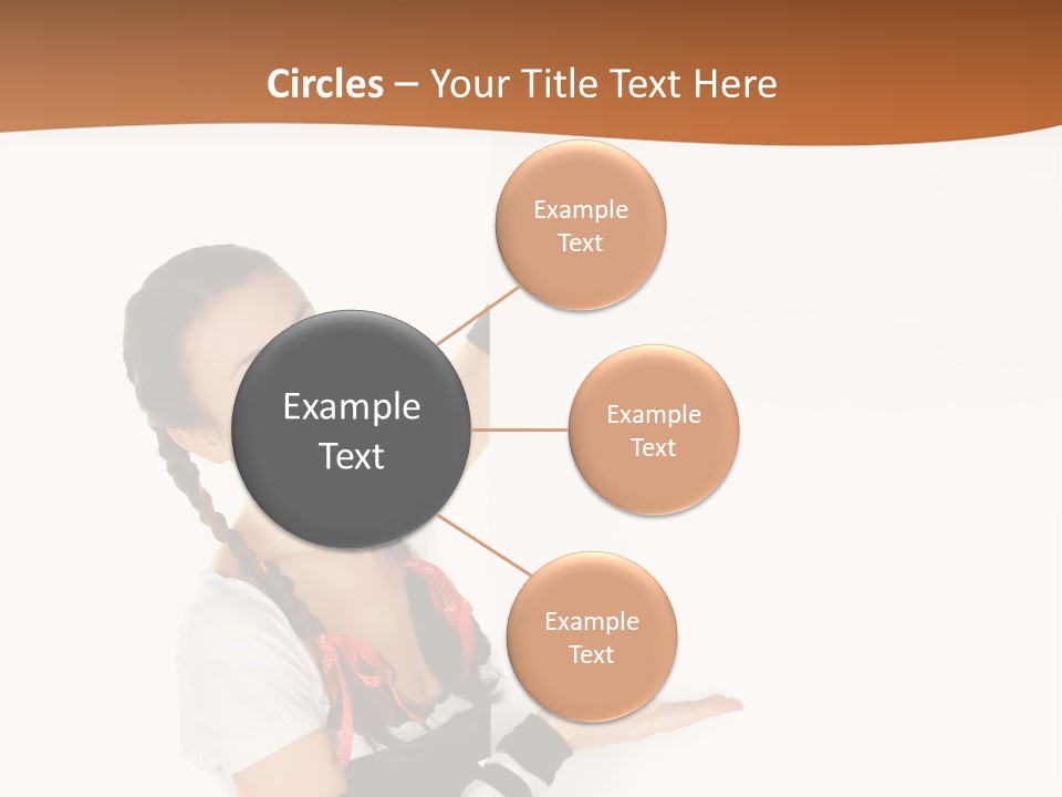 Bavarian Girl Waitress PowerPoint Template