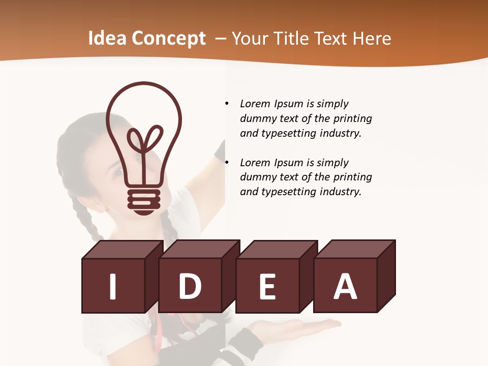 Bavarian Girl Waitress PowerPoint Template