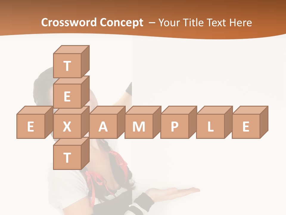 Bavarian Girl Waitress PowerPoint Template