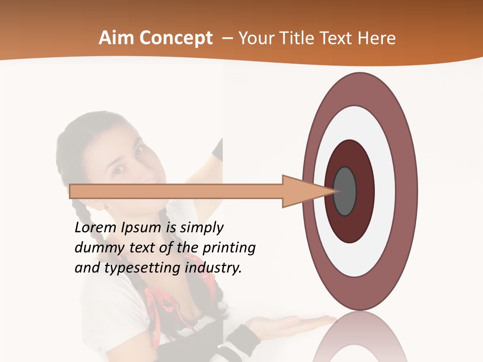 Bavarian Girl Waitress PowerPoint Template