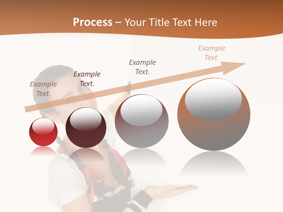 Bavarian Girl Waitress PowerPoint Template