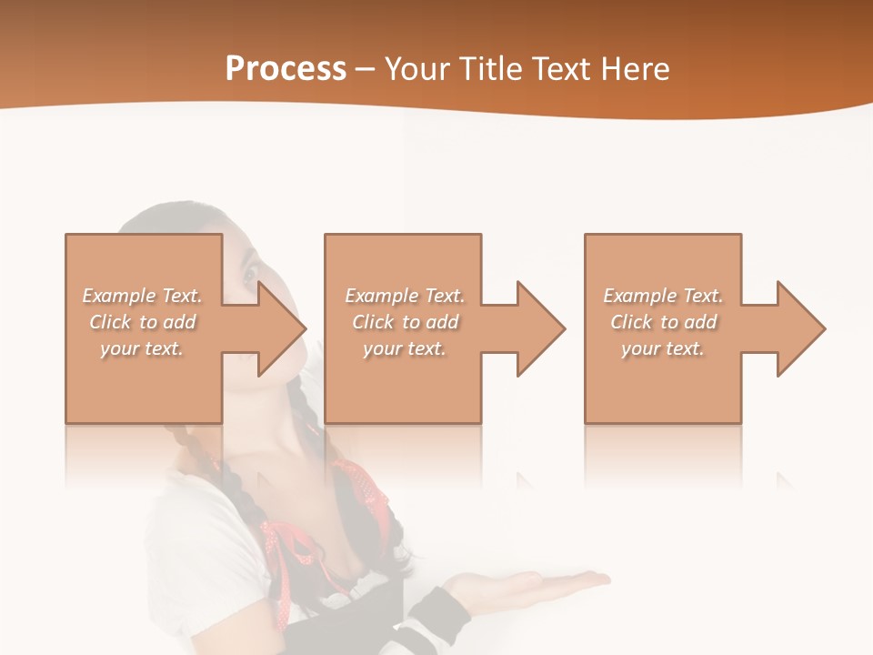 Bavarian Girl Waitress PowerPoint Template