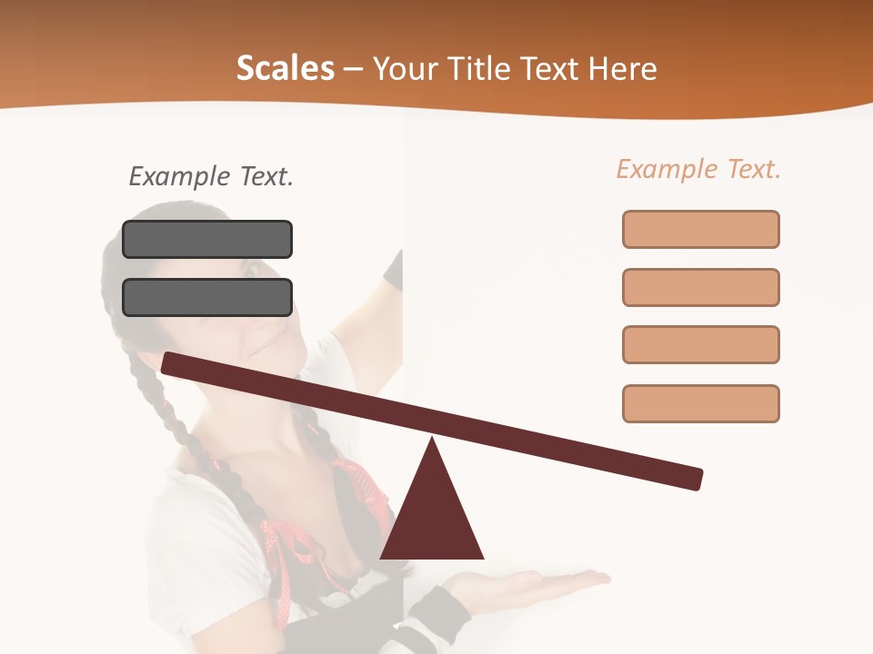 Bavarian Girl Waitress PowerPoint Template