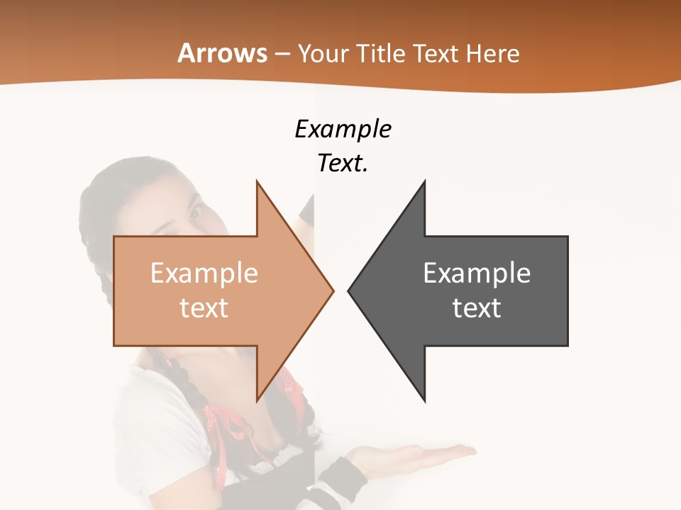 Bavarian Girl Waitress PowerPoint Template