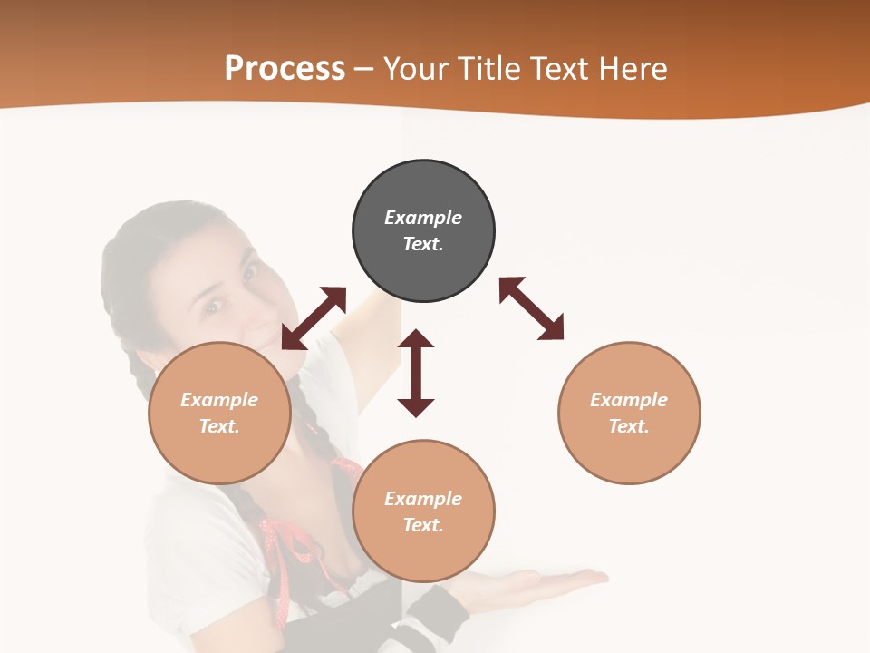 Bavarian Girl Waitress PowerPoint Template