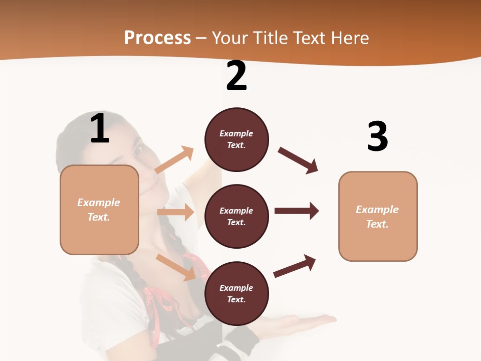 Bavarian Girl Waitress PowerPoint Template