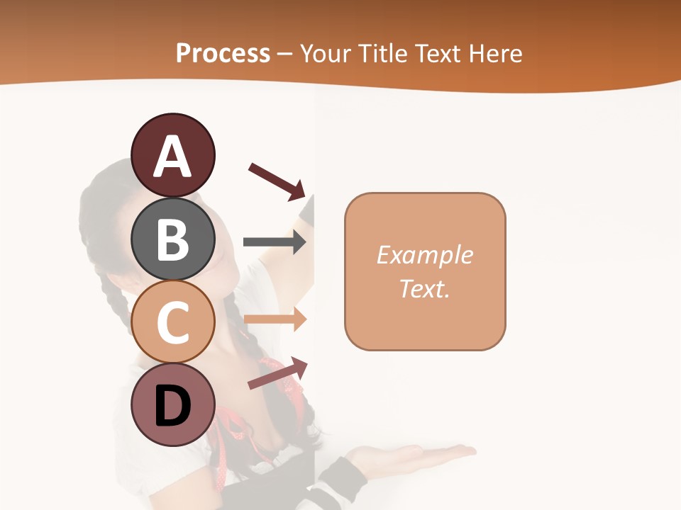 Bavarian Girl Waitress PowerPoint Template