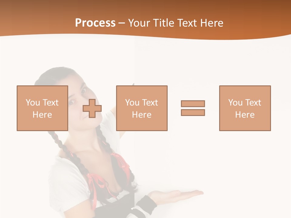 Bavarian Girl Waitress PowerPoint Template