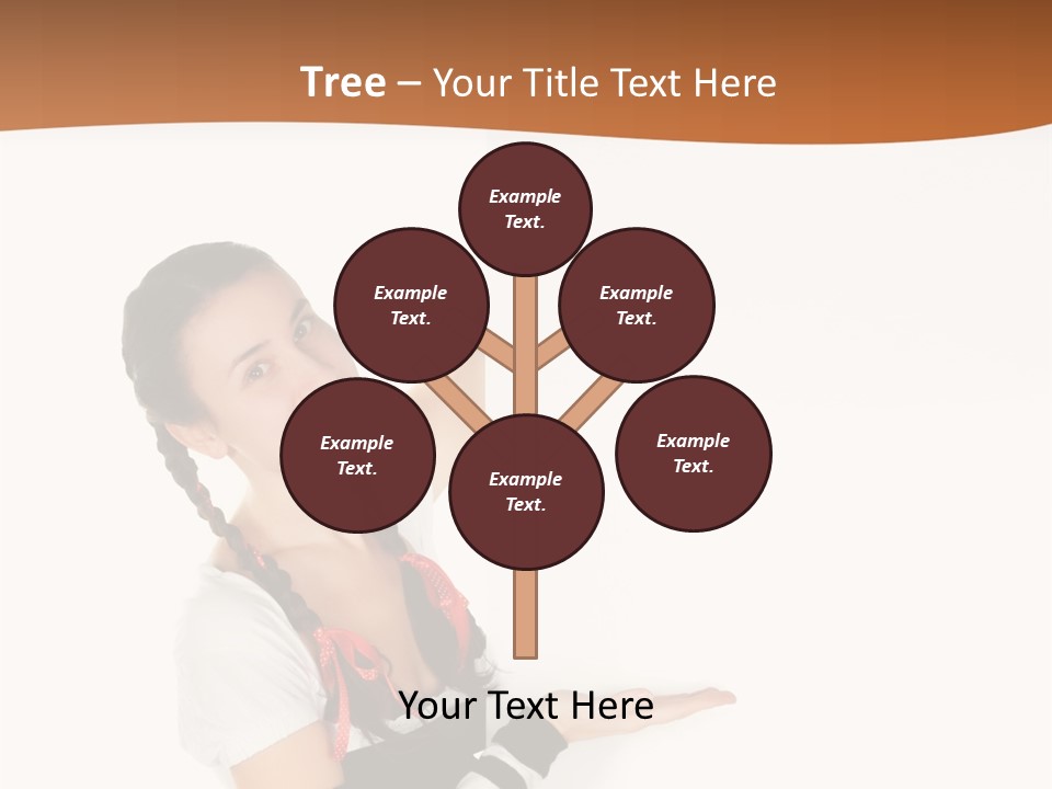 Bavarian Girl Waitress PowerPoint Template