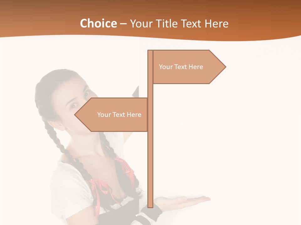 Bavarian Girl Waitress PowerPoint Template