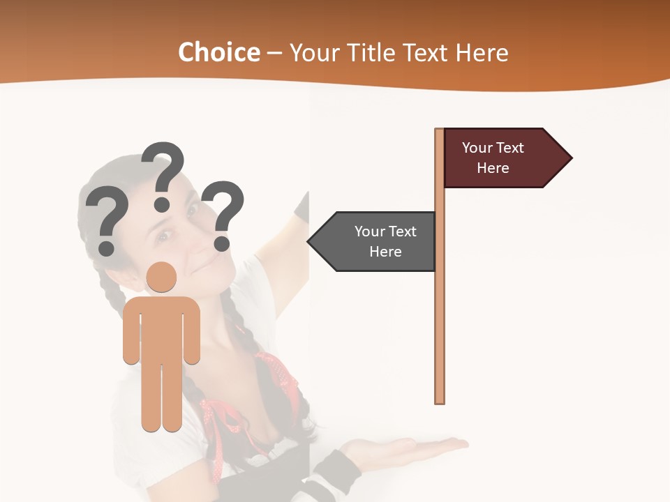 Bavarian Girl Waitress PowerPoint Template