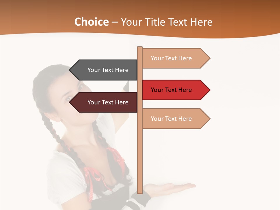 Bavarian Girl Waitress PowerPoint Template