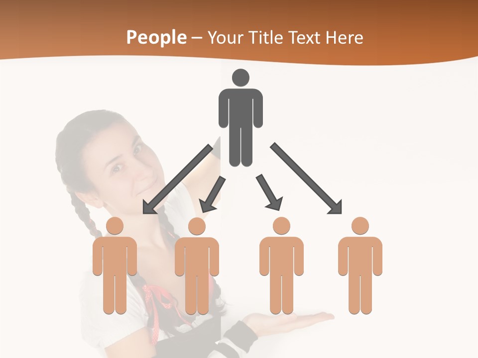 Bavarian Girl Waitress PowerPoint Template