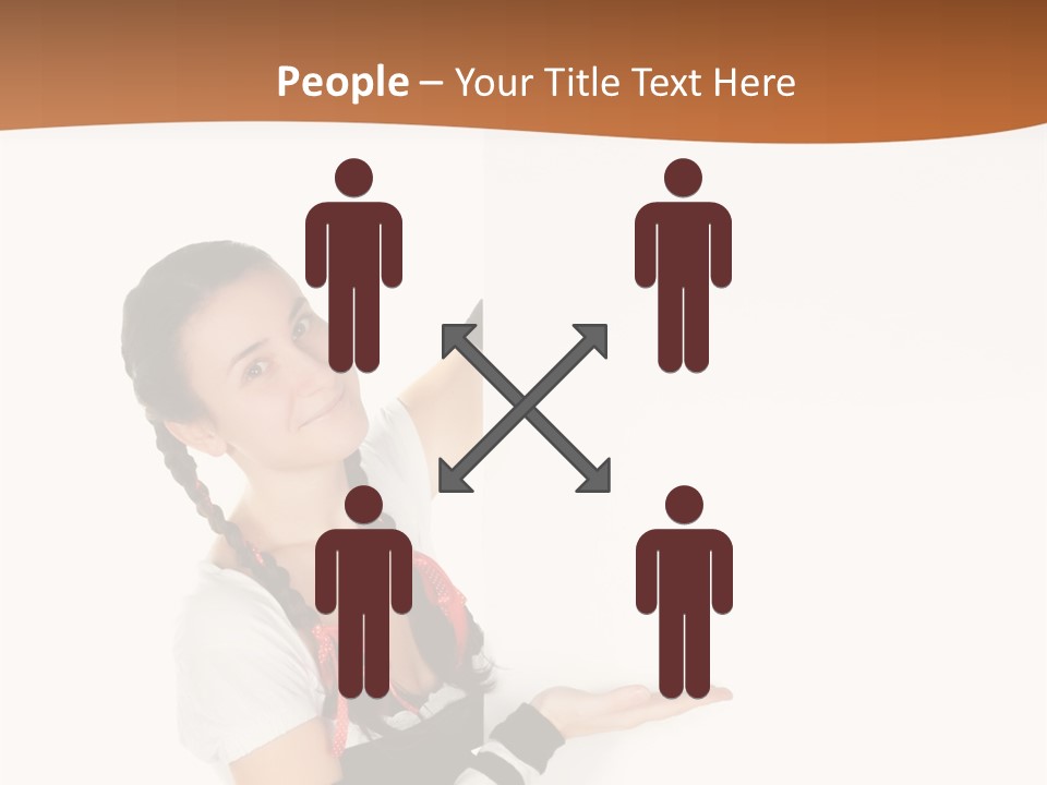 Bavarian Girl Waitress PowerPoint Template