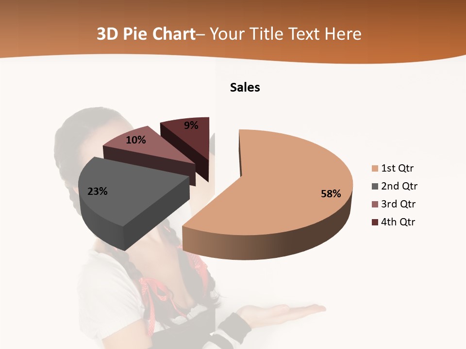 Bavarian Girl Waitress PowerPoint Template