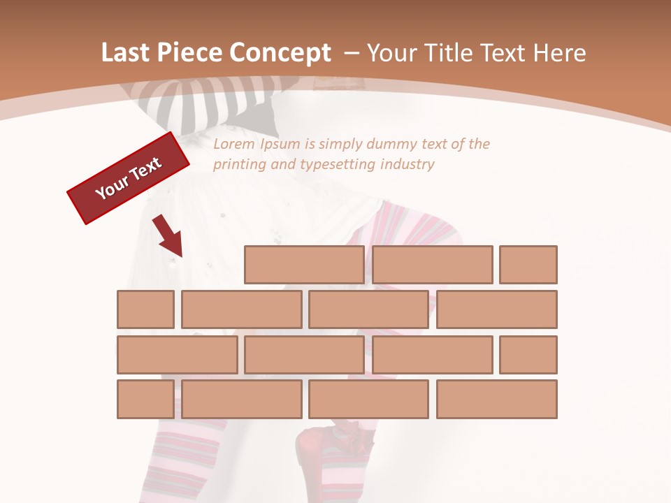 Lady Irish Costume PowerPoint Template