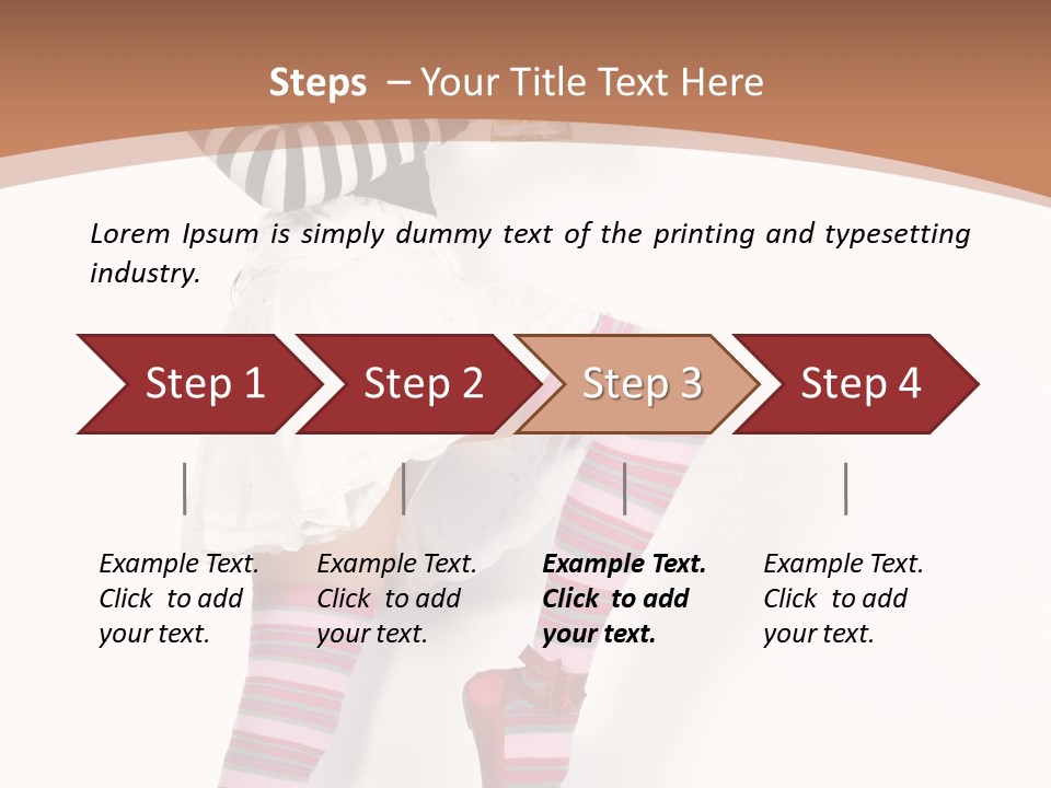 Lady Irish Costume PowerPoint Template