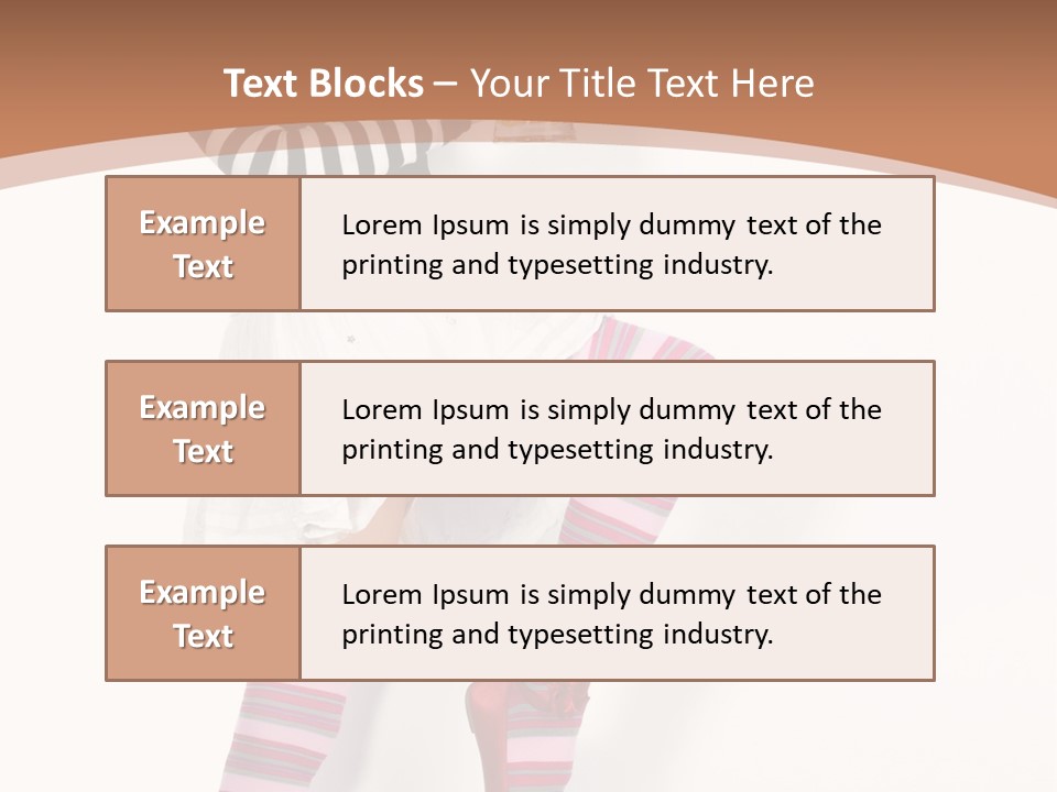 Lady Irish Costume PowerPoint Template