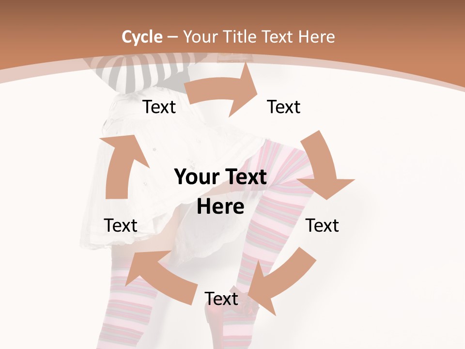 Lady Irish Costume PowerPoint Template